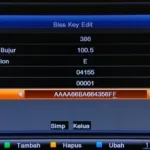 Cara Memasukan Biss Key Nex Parabola