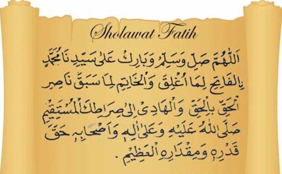 khodam sholawat Fatih